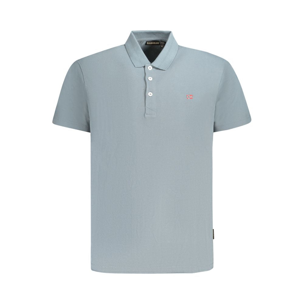 Napapijri Graues Baumwoll-Poloshirt