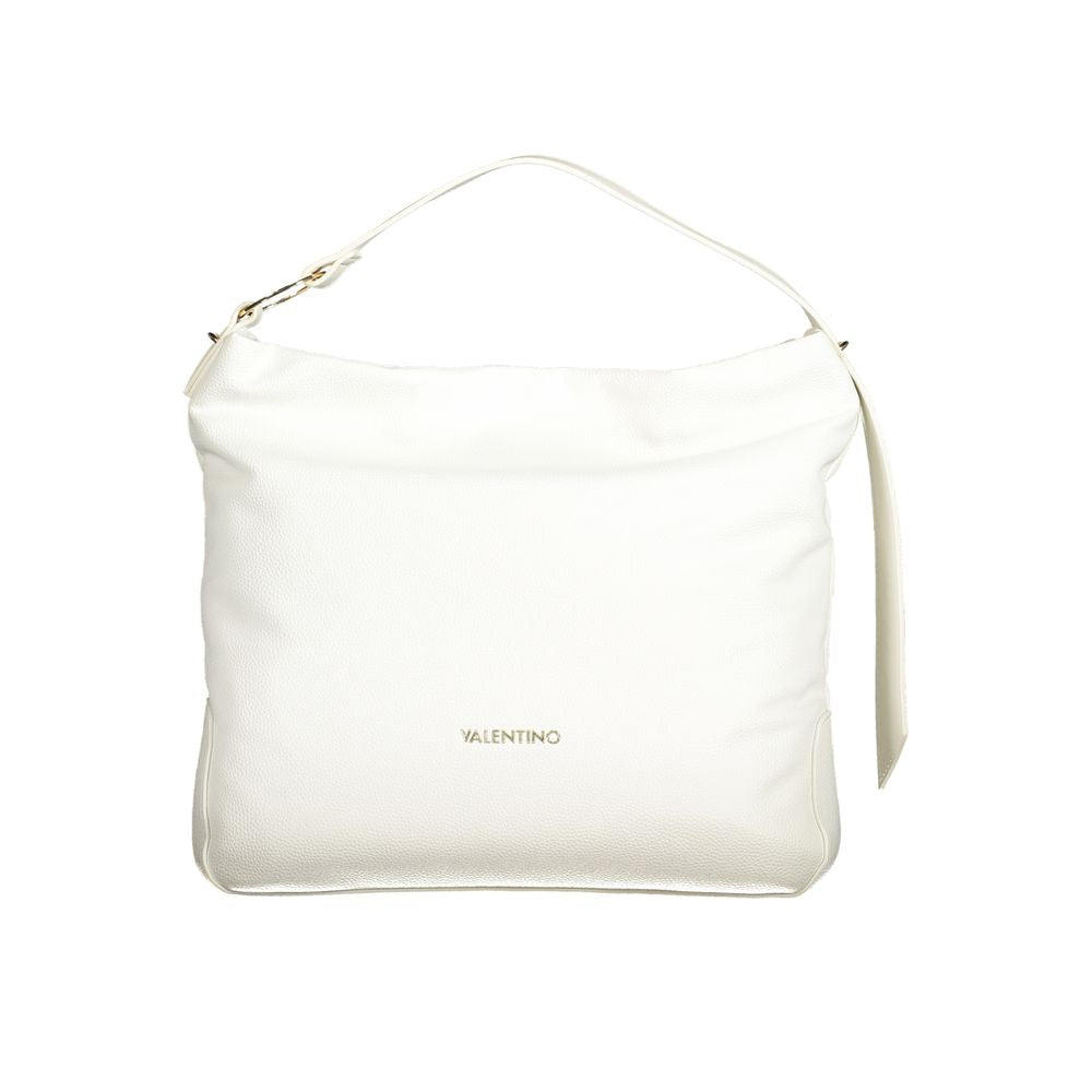 Mario Valentino Weiße Damen-Handtasche aus Polyurethan