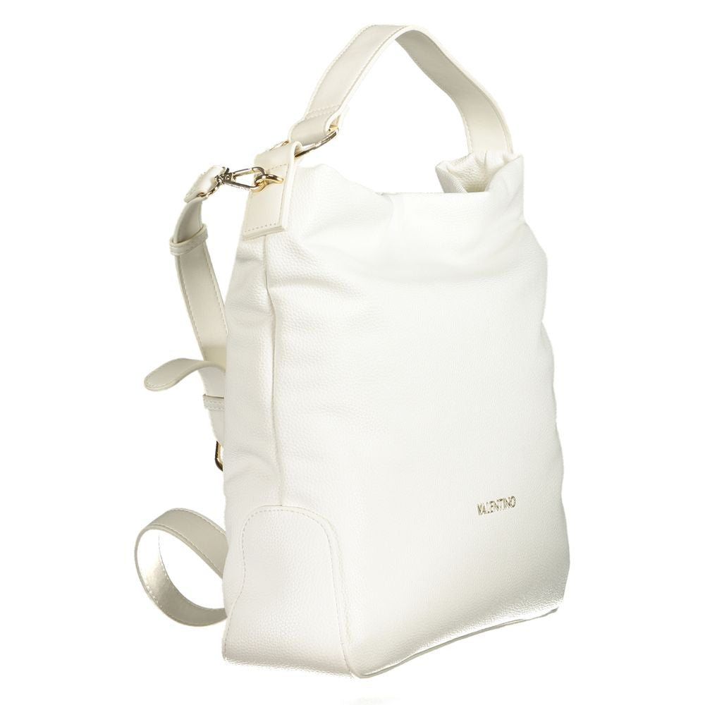 Mario Valentino Weiße Damen-Handtasche aus Polyurethan