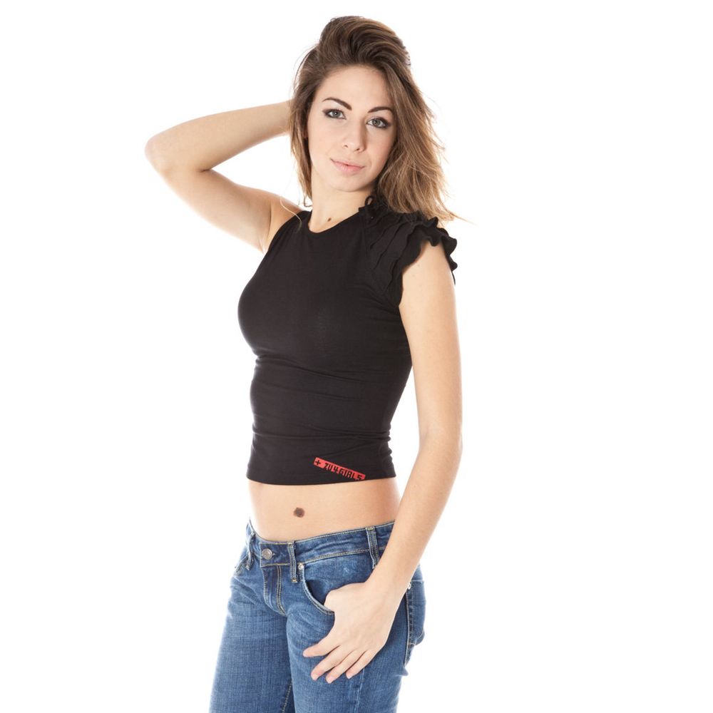 Zuelements Schwarzes Lycra-T-Shirt