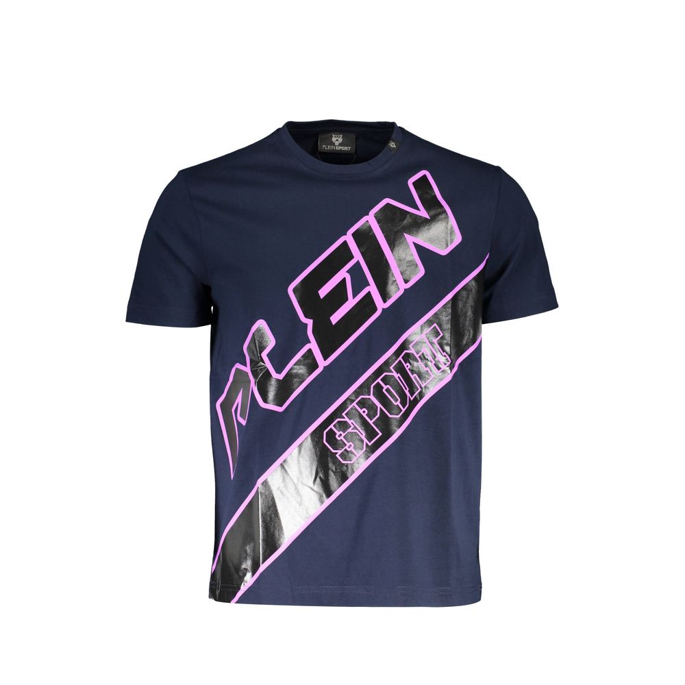 Plein Sport Baumwoll-T-Shirt in Blau