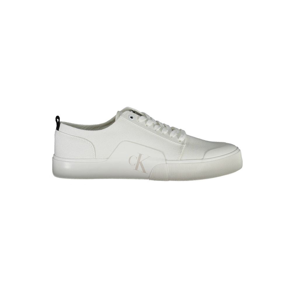 Calvin Klein Baumwoll-Sneaker in Weiß