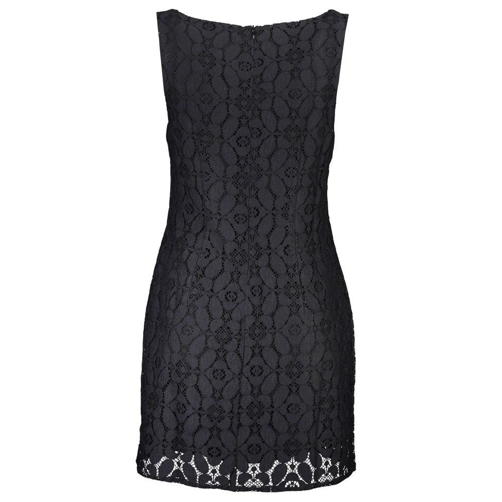 Desigual Schwarzes Freizeitkleid aus Polyester
