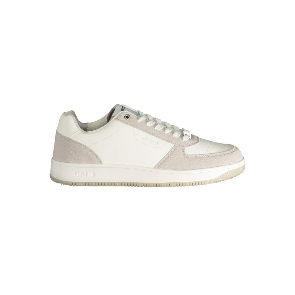 Gas Weiße Herren-Sneaker aus Polyester