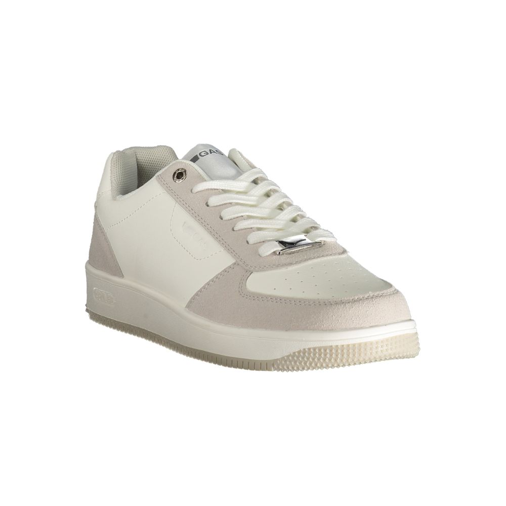Gas Weiße Herren-Sneaker aus Polyester