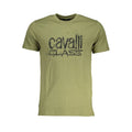 Cavalli Class Herren-T-Shirt aus Verde-Baumwolle
