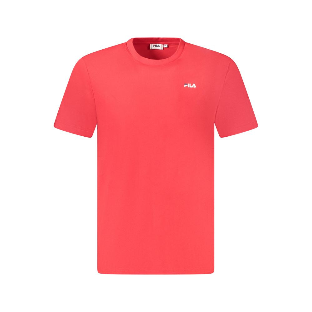 Fila Rotes Baumwoll-T-Shirt für Herren