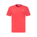 Fila Rotes Baumwoll-T-Shirt für Herren