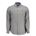 U.S. POLO ASSN. Men's Blue Cotton Shirt