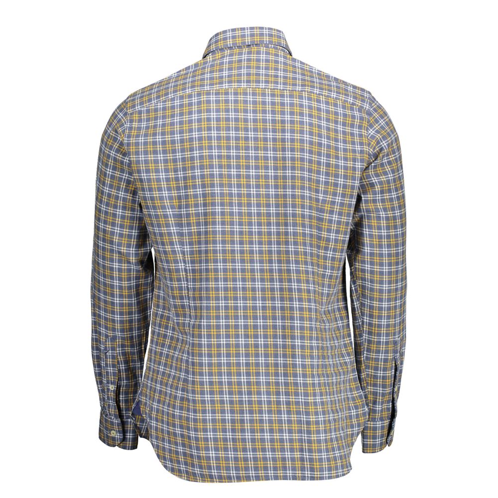 U.S. POLO ASSN. Men's Blue Cotton Shirt