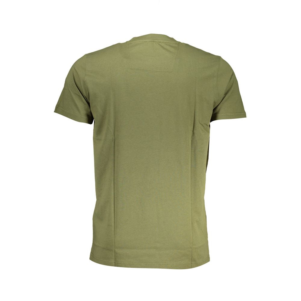Cavalli Class Grünes Baumwoll-T-Shirt für Herren