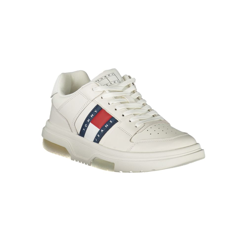 Tommy Hilfiger White Leather Women's Sneakers