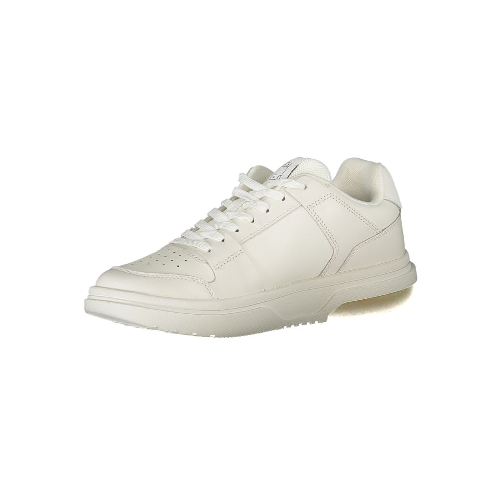Tommy Hilfiger White Leather Women's Sneakers