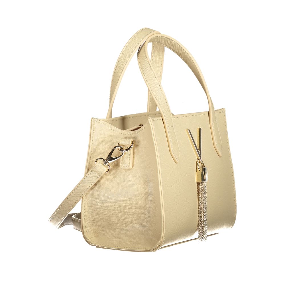 Mario Valentino Damen-Handtasche aus beigem Polyurethan