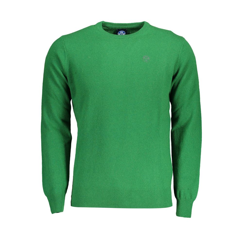 North Sails Grüner Wollpullover