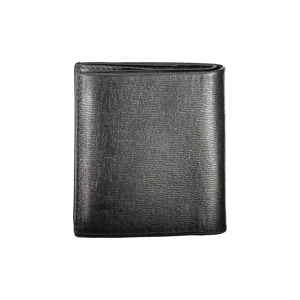 Calvin Klein Schwarzes Leder Portemonnaie