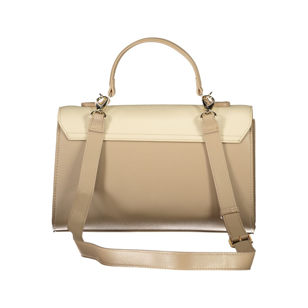Mario Valentino Damen-Handtasche aus beigem Polyurethan