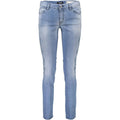 Just Cavalli Blaue Baumwolljeans mit geradem Bein