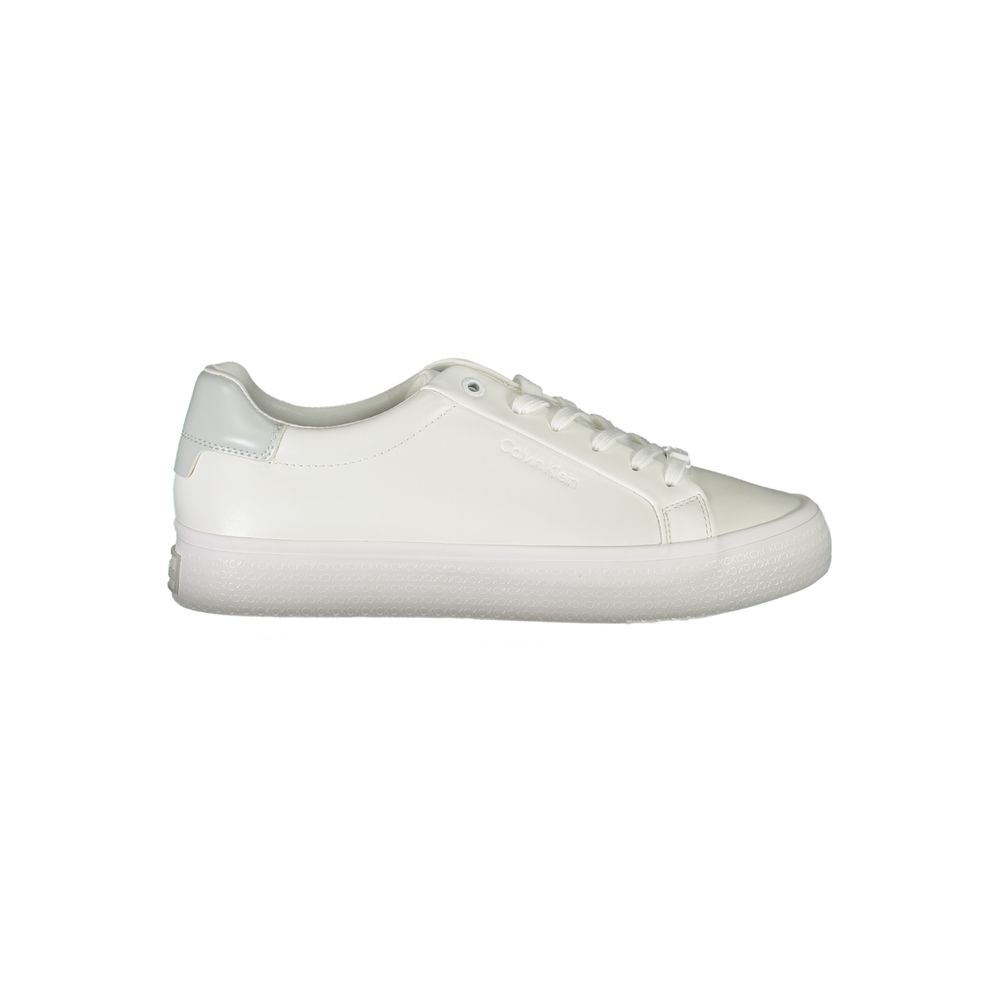 Calvin Klein Sneaker aus weißem Polyester