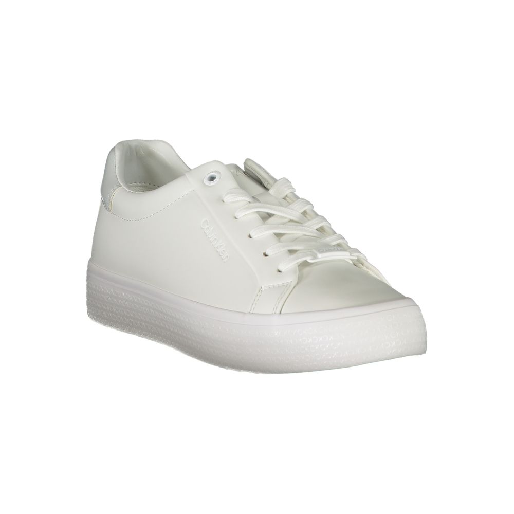 Calvin Klein Sneaker aus weißem Polyester