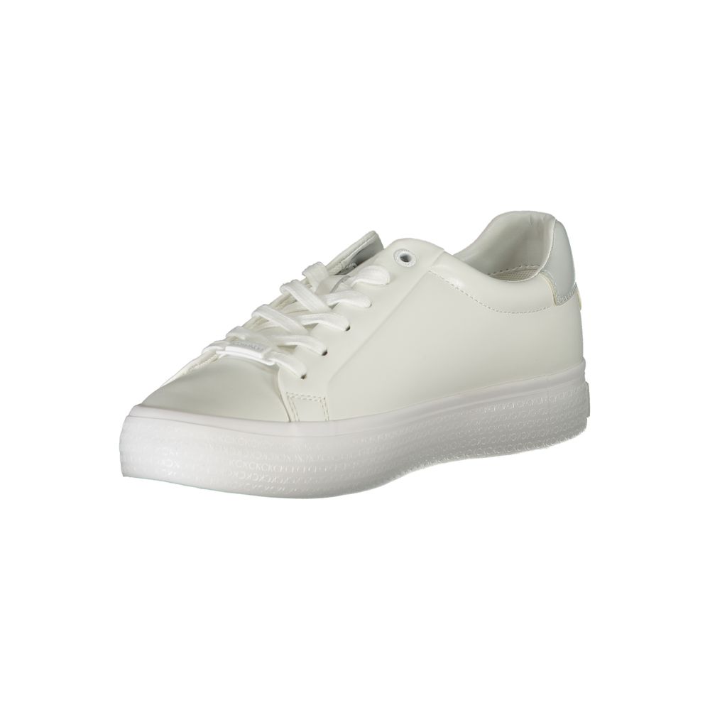 Calvin Klein Sneaker aus weißem Polyester