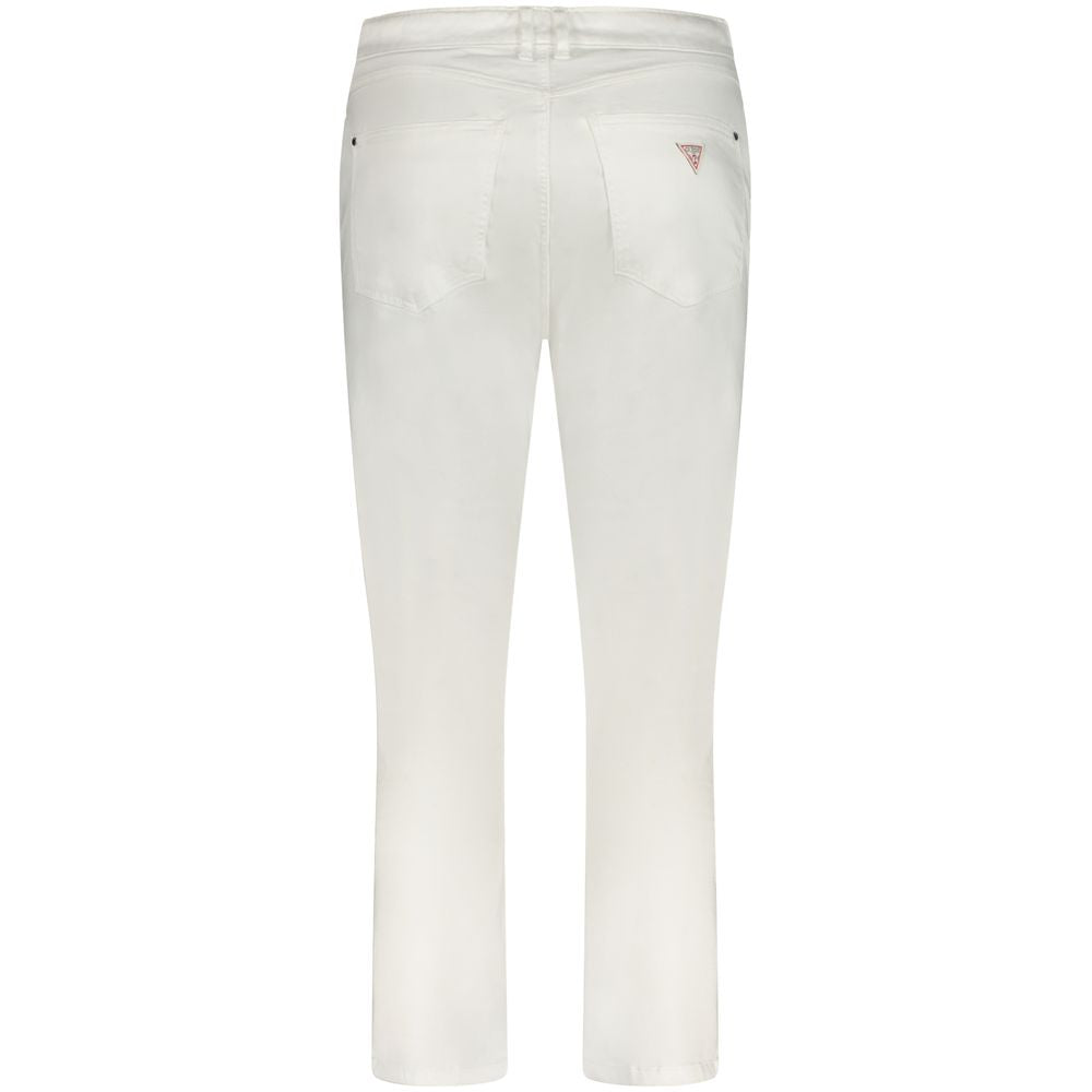 Guess Jeans Women's White Cotton Skinny Jeans