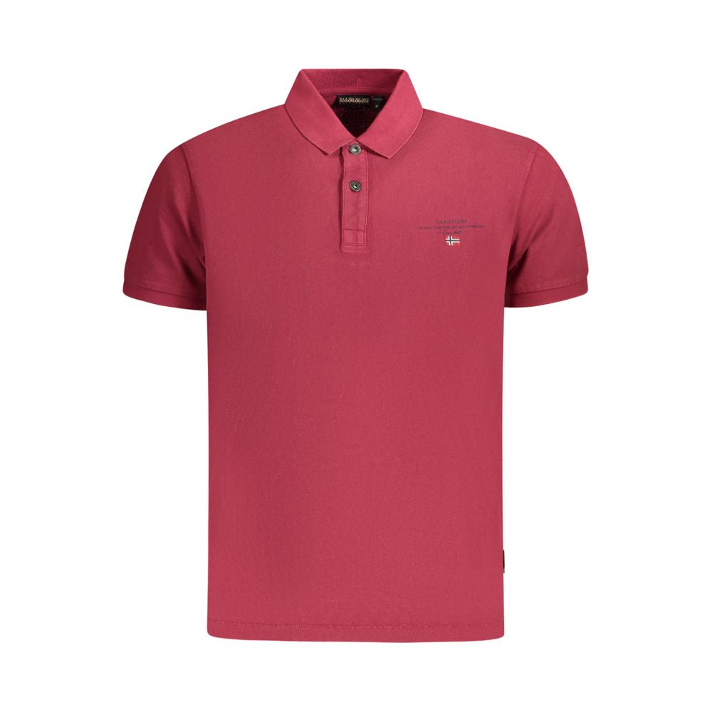 Napapijri Cotton Polo Shirt in Red
