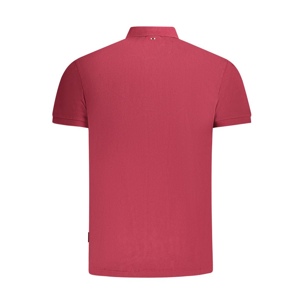 Napapijri Cotton Polo Shirt in Red
