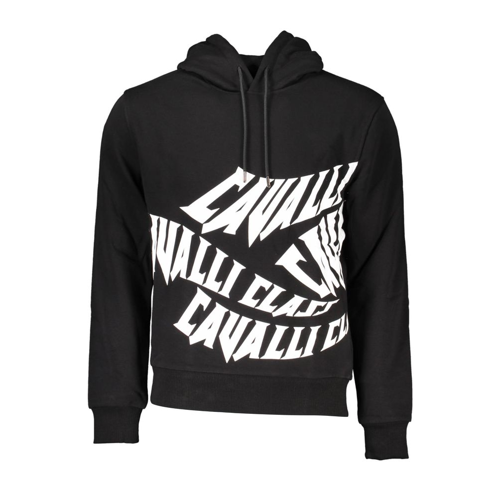 Cavalli Class Men's Black Cotton Sweater