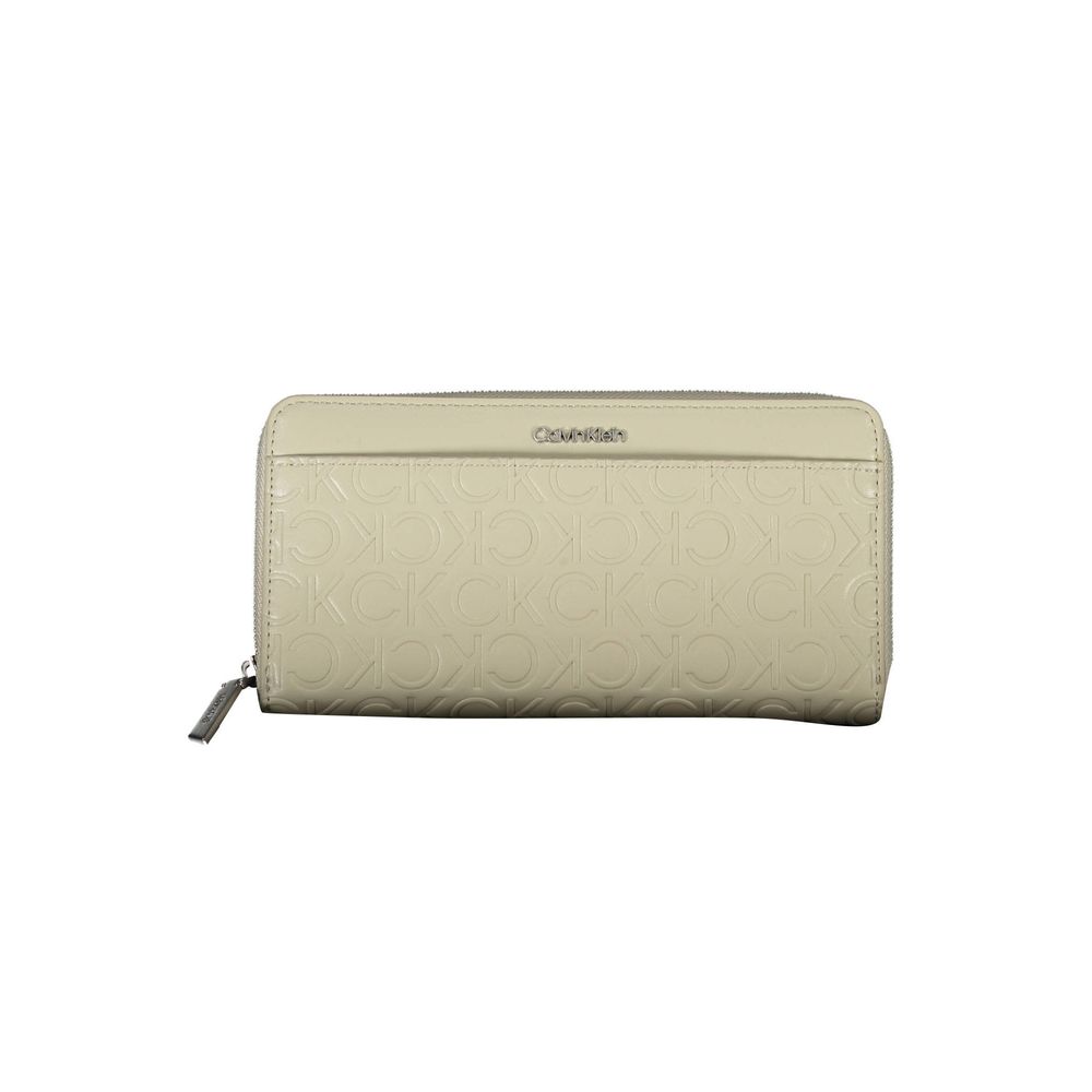 Calvin Klein Beige Polyurethane Damen Geldbörse
