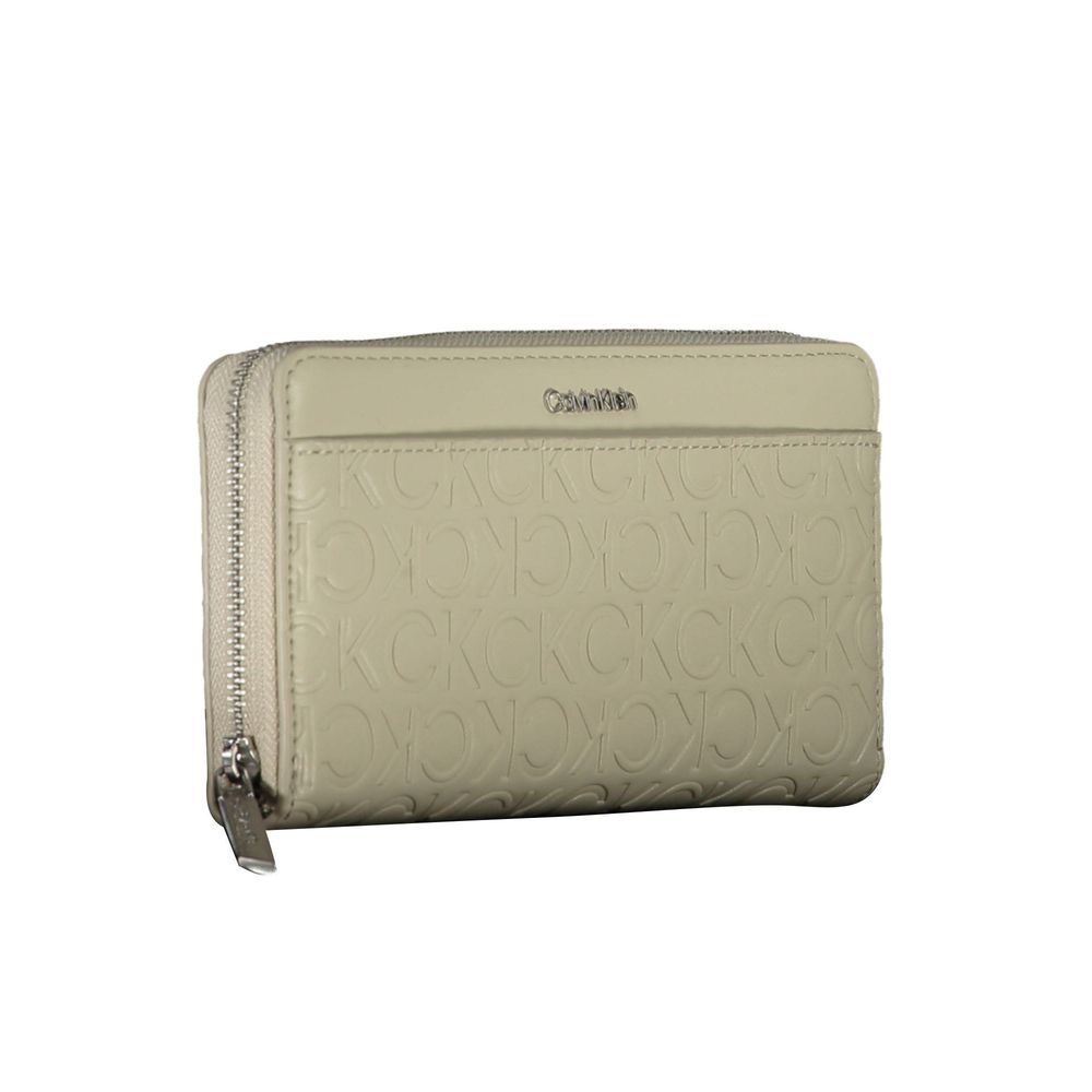 Calvin Klein Beige Polyurethane Damen Geldbörse