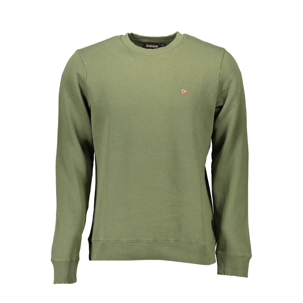 Napapijri Men's Green Cotton Sweater
