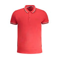 Cavalli Class Rotes Herren-Poloshirt aus Baumwolle