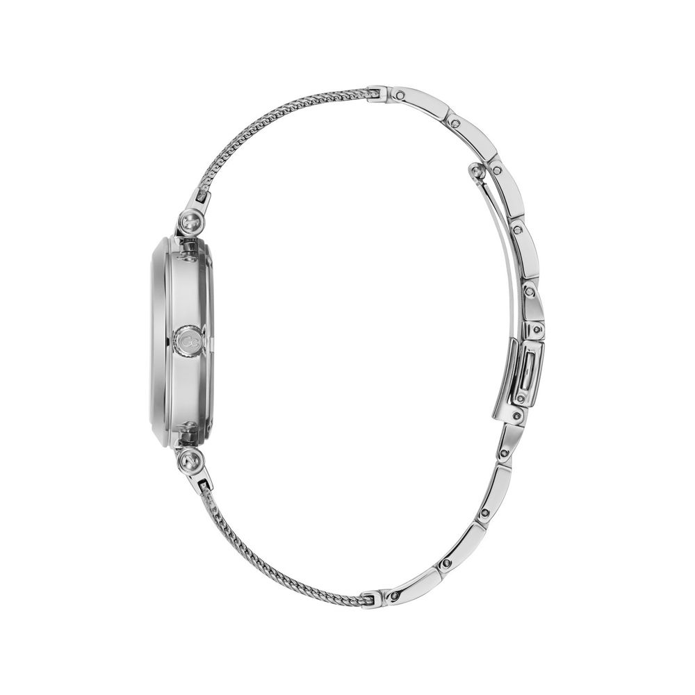 GC Silberne Edelstahl-Dress-Watch
