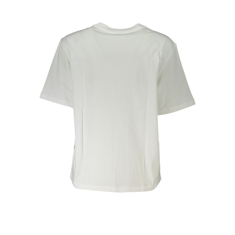 Patrizia Pepe Weißes Baumwoll-T-Shirt für Damen