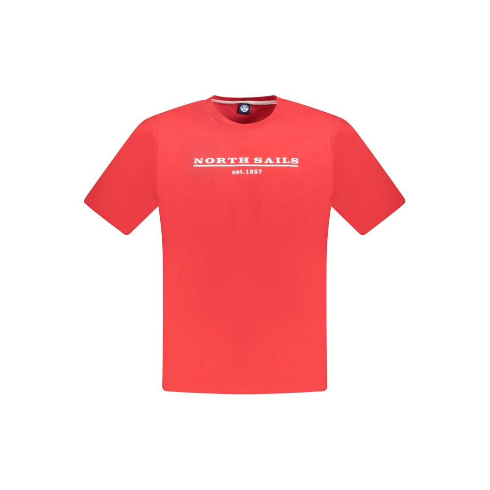 North Sails Cotton T-Shirt in Red