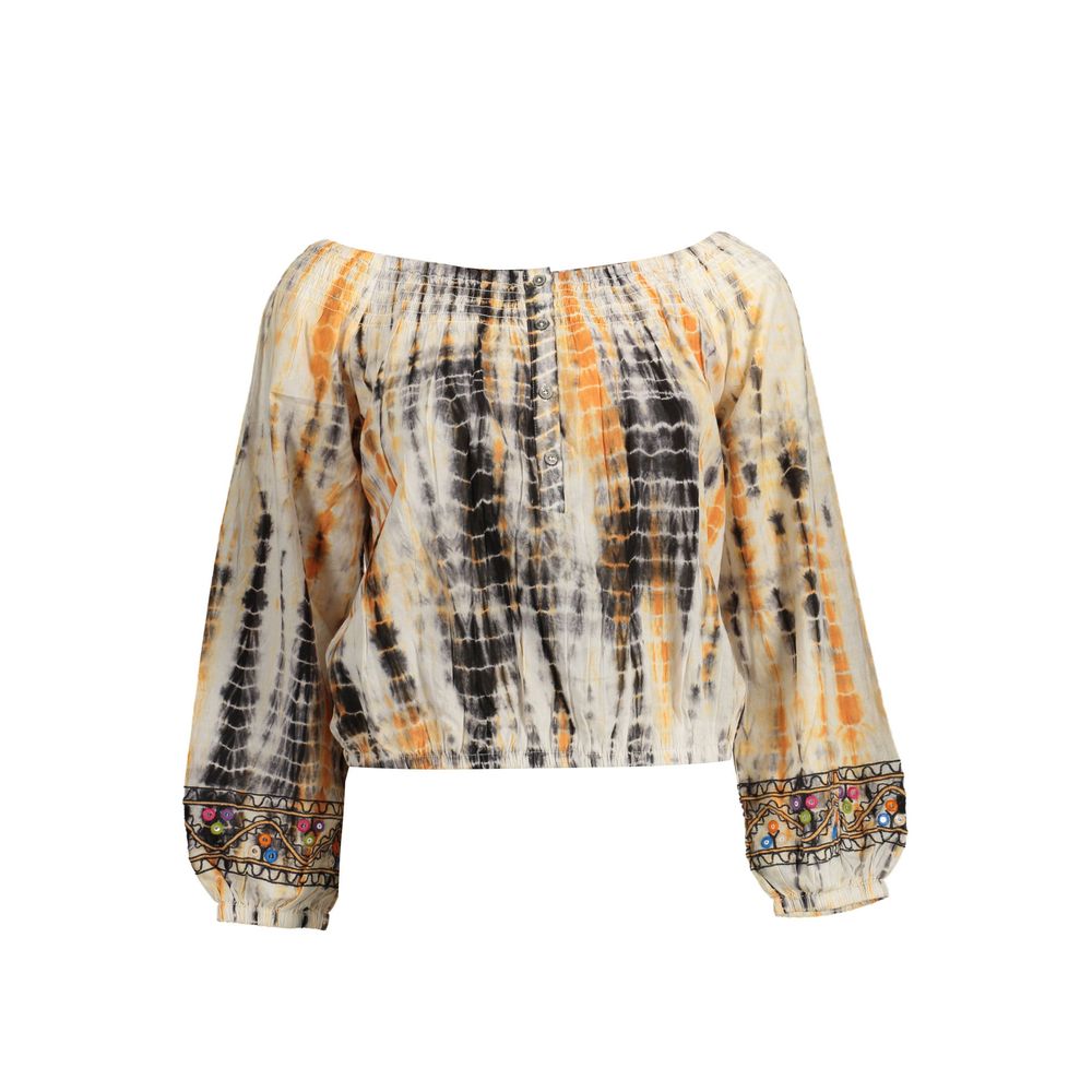 Desigual Beige Cotton Women's T-Shirt