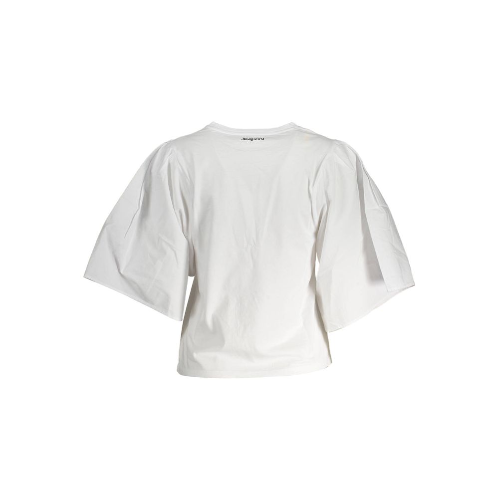 Desigual White Cotton Top for Women
