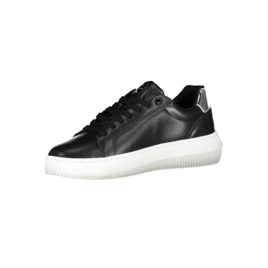 Calvin Klein Schwarzer Polyester Damen Sneaker