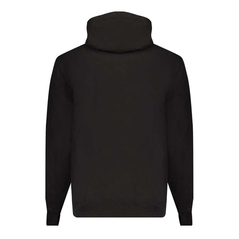 Calvin Klein Men's Black Cotton Hooded Sweatshirt