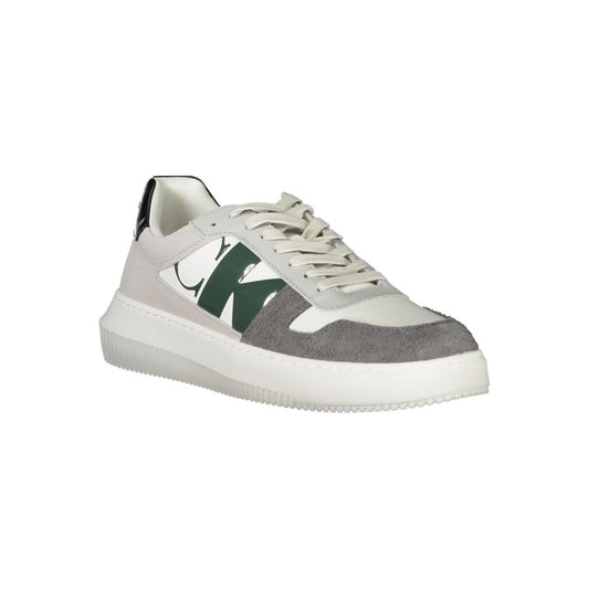 Calvin Klein Weißes Polyethylen Herren Sneaker