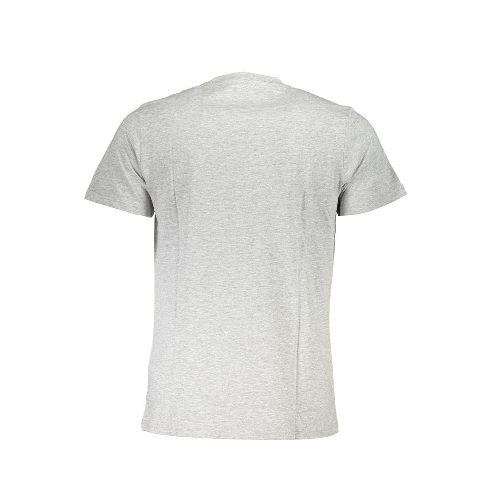 Cavalli Class Grigio Baumwoll-T-Shirt für Herren