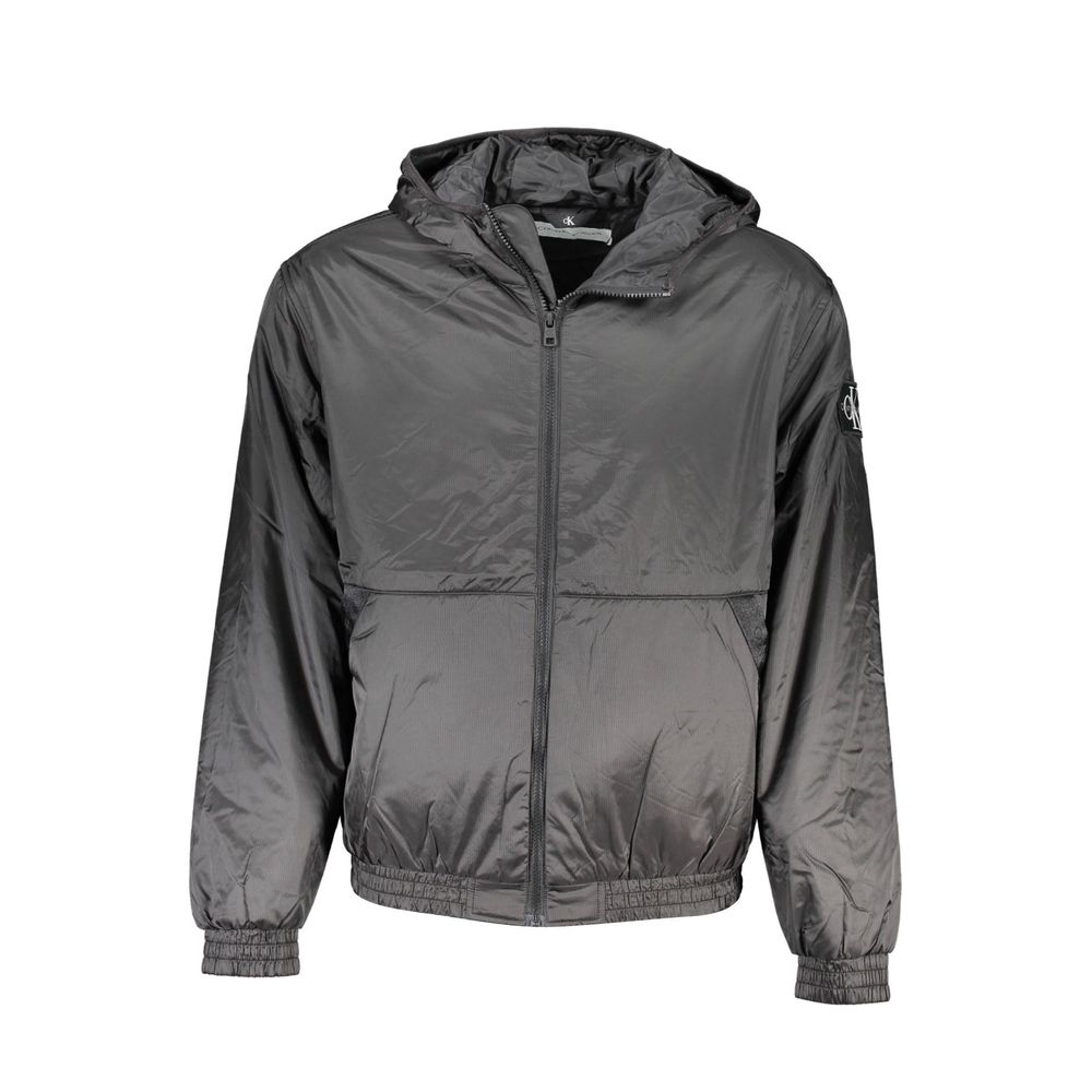 Calvin Klein Schwarze Recycelte Polyester Herren Jacke