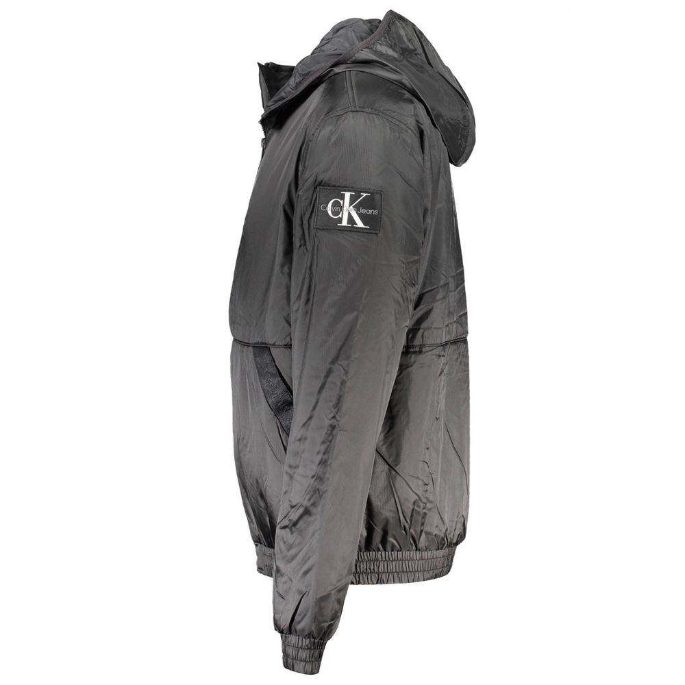 Calvin Klein Schwarze Recycelte Polyester Herren Jacke