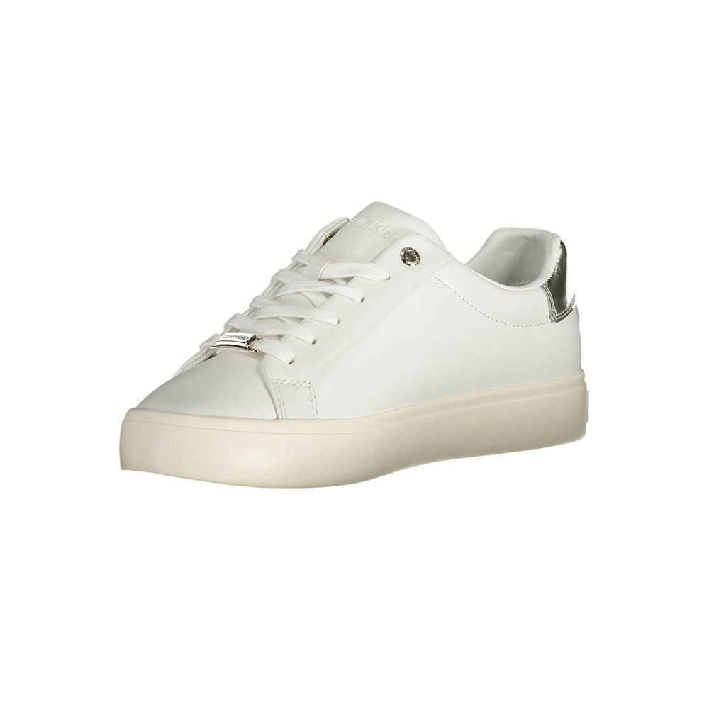 Calvin Klein White Leather Women's Sneakers