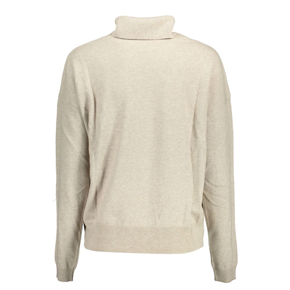 U.S. POLO ASSN. Beigefarbener Pullover aus Wolle für Frauen