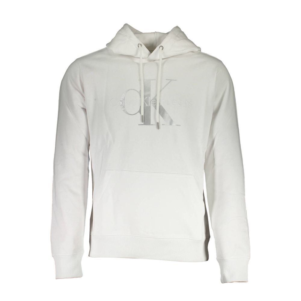 Calvin Klein Herrenpullover aus weißer Baumwolle