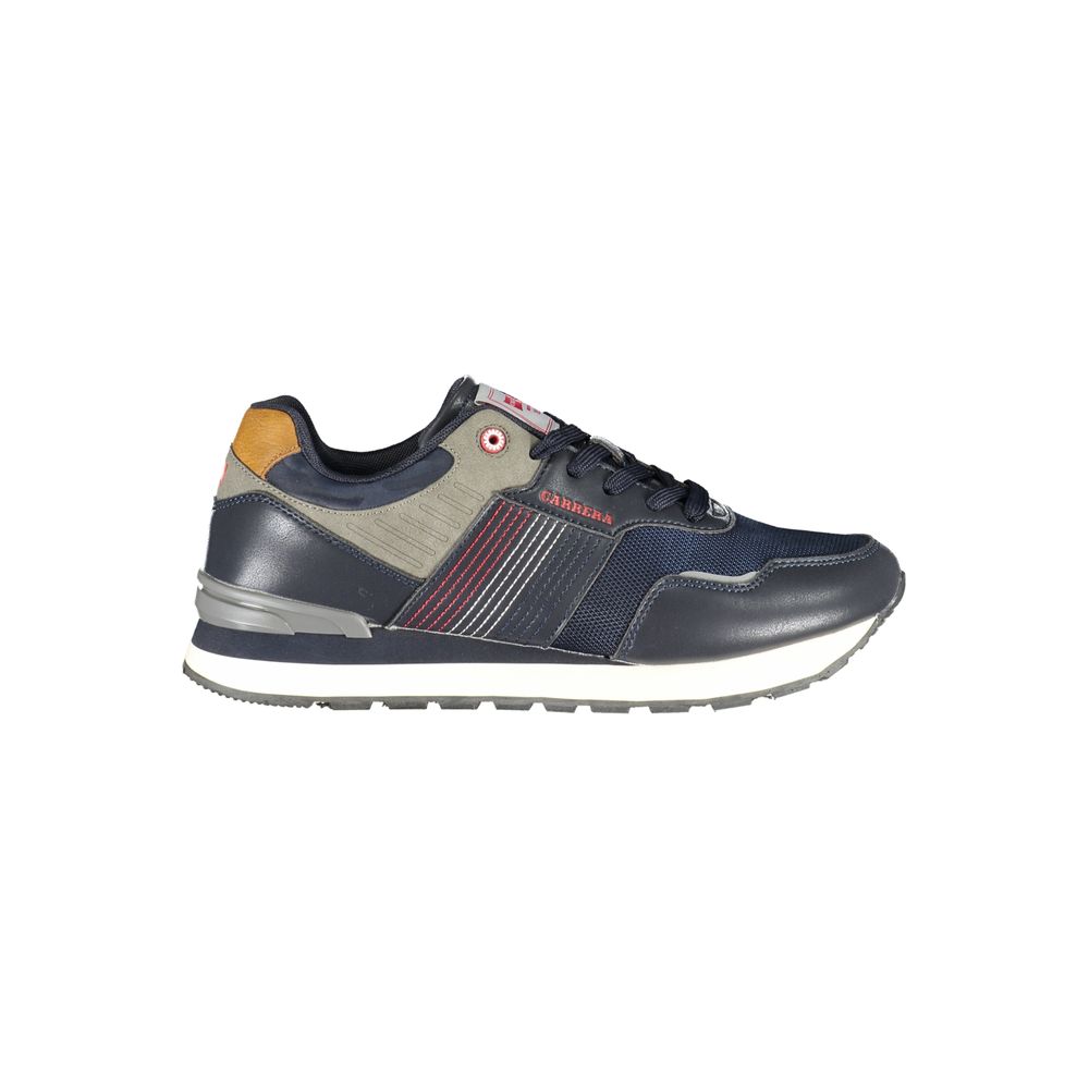 Carrera Plain Blue Sneakers with Logo Accent