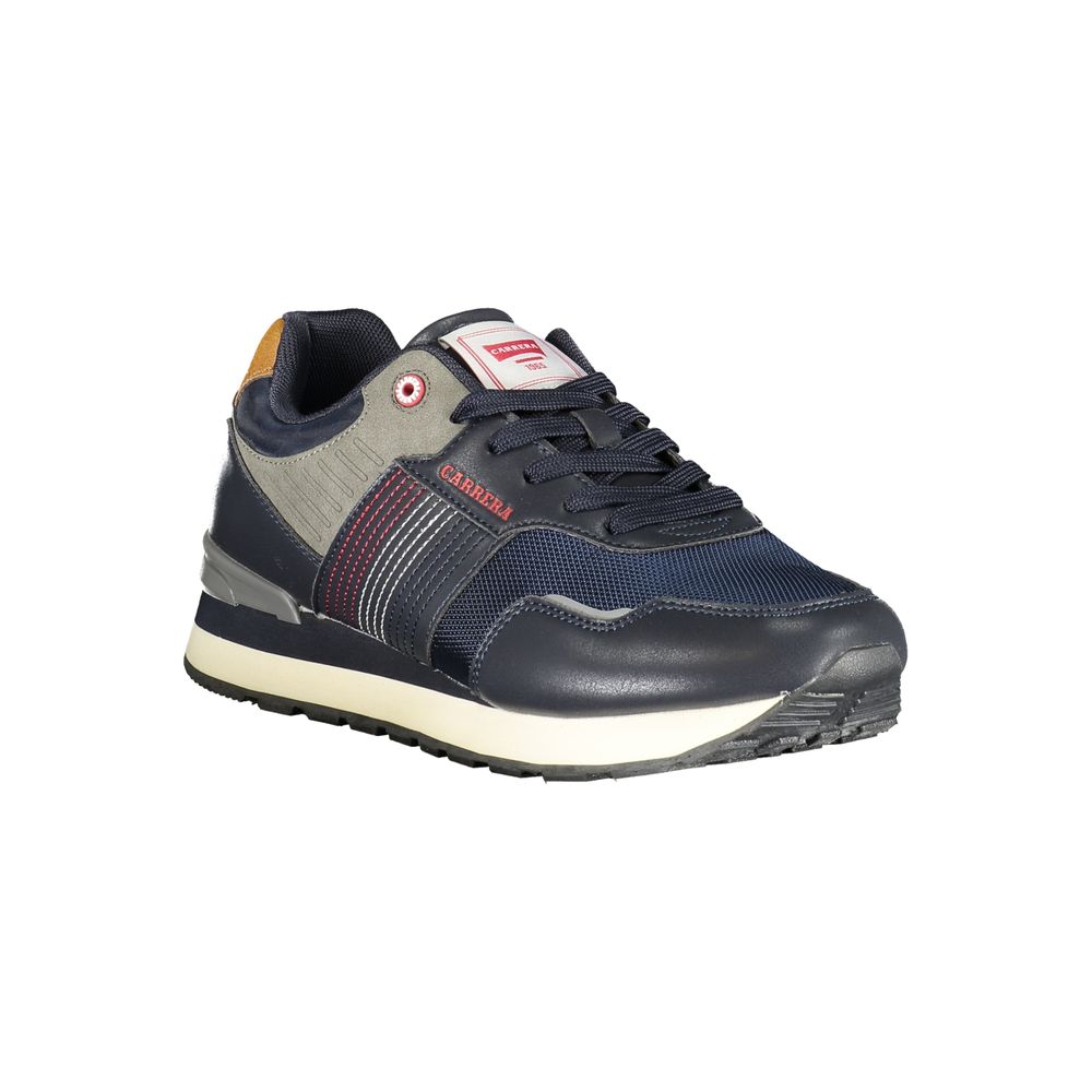 Carrera Plain Blue Sneakers with Logo Accent