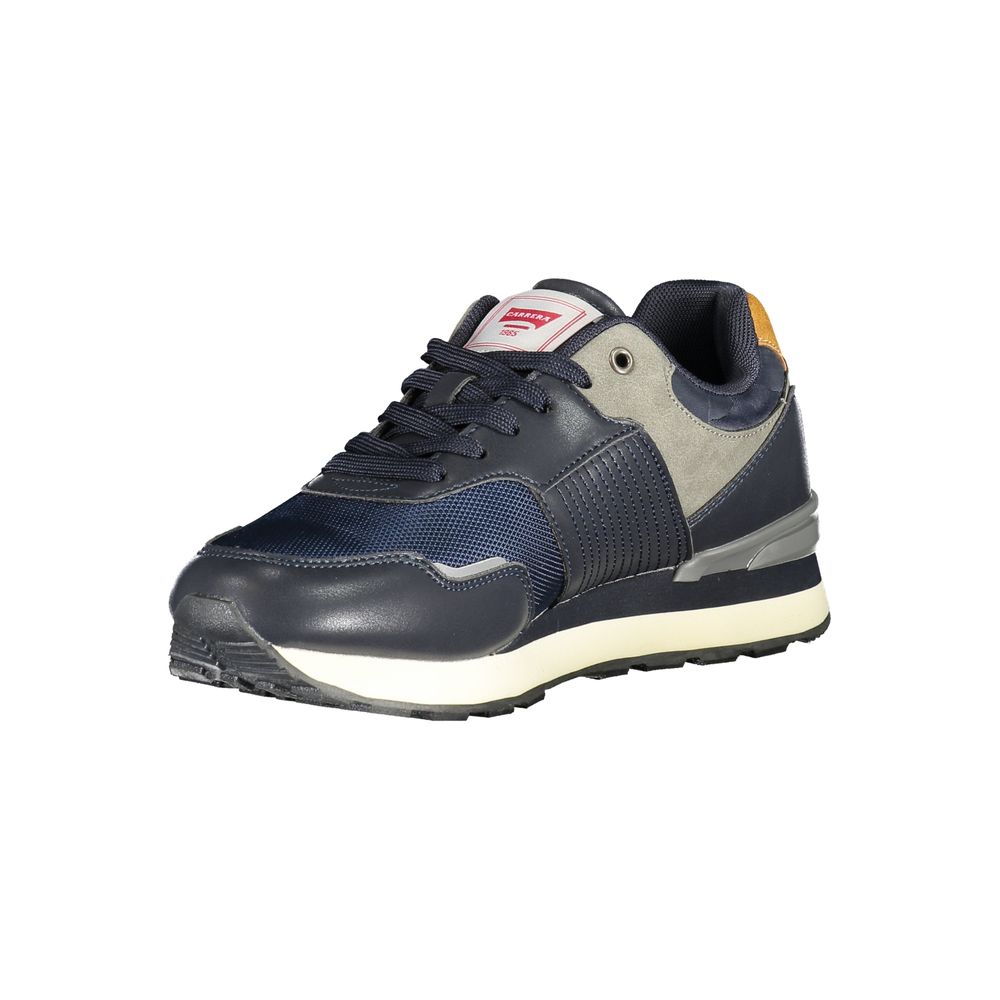 Carrera Plain Blue Sneakers with Logo Accent